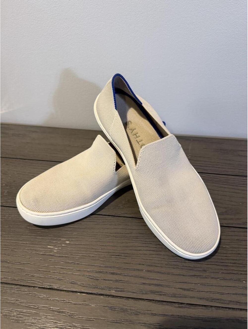 Rothy's Women's Cream and Tan Trainer
